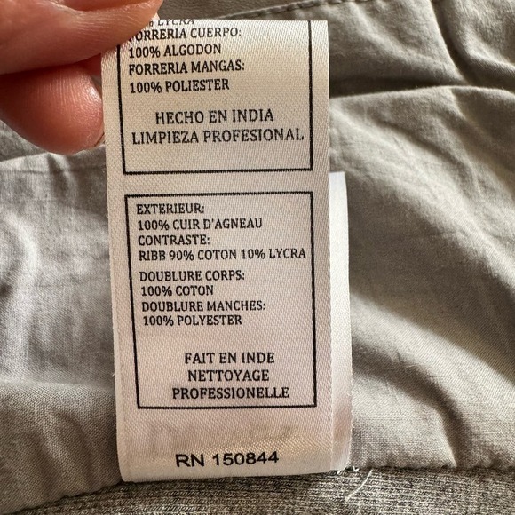 Doma Joy Women's Biker Style Motorcycle Zip-Up Lamb Nappa Leather Jacket - Picture 13 of 14